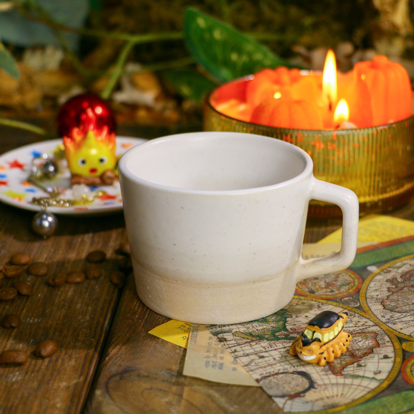 Handmade Calcifer Mug – Fiery Ghibli Magic for Tea & Coffee Lovers