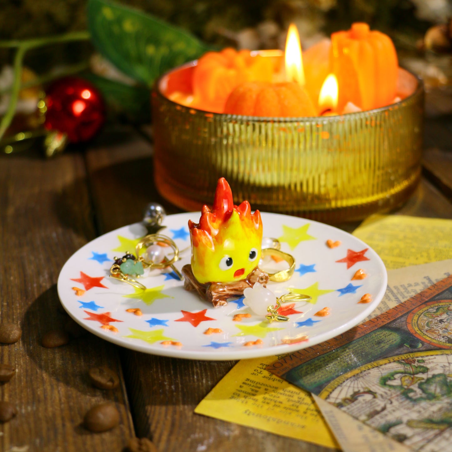 Handmade Calcifer Mug – Fiery Ghibli Magic for Tea & Coffee Lovers