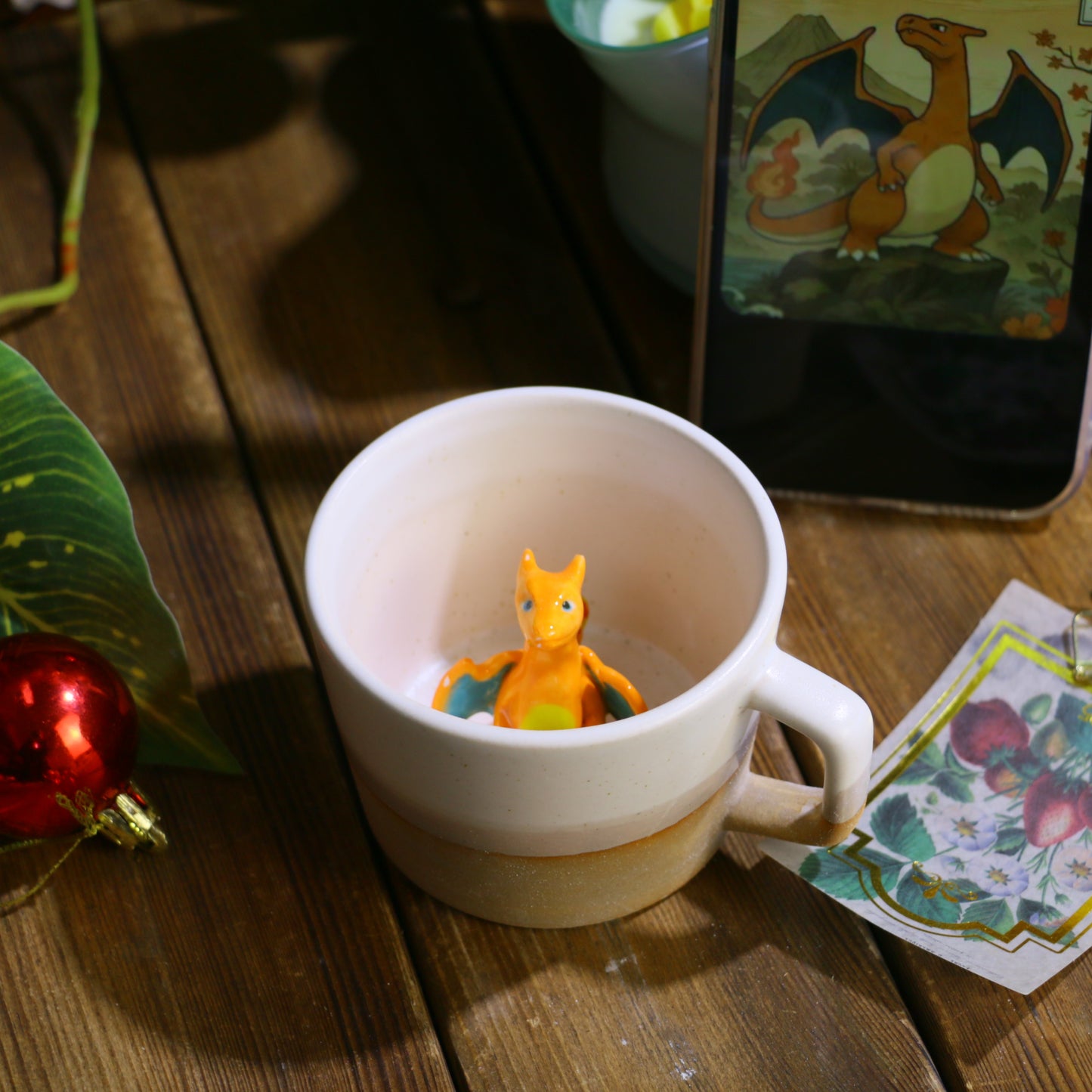 Handmade Pokémon-Inspired Ceramic Mug – Cute Anime Figurine Coffee Cup