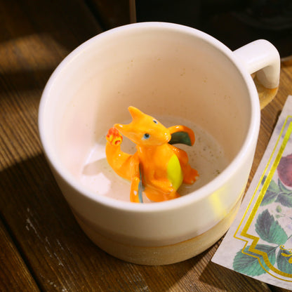 Handmade Pokémon-Inspired Ceramic Mug – Cute Anime Figurine Coffee Cup