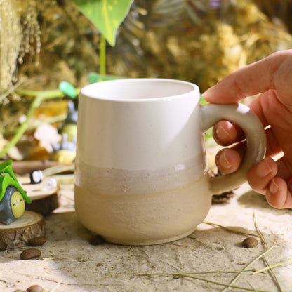 Handmade Calcifer Matte Glaze Ceramic Mug – Fiery Ghibli Magic for Anime Lovers