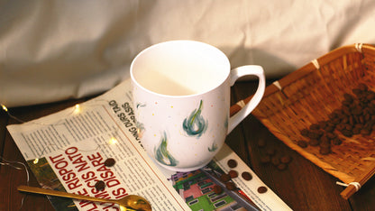 Howl Hand-painted Ceramic Coffee Mugs, Personalized Pottery Cup for Anime Lovers