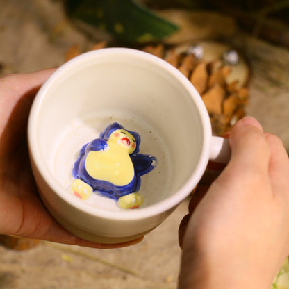 Handmade Pokémon-Inspired Ceramic Mug – Cute Anime Figurine Coffee Cup