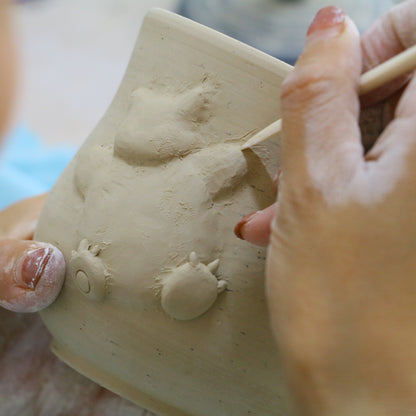 Custom Pokémon Ceramic Mug – Handmade 3D Relief Anime Cup for Gifts