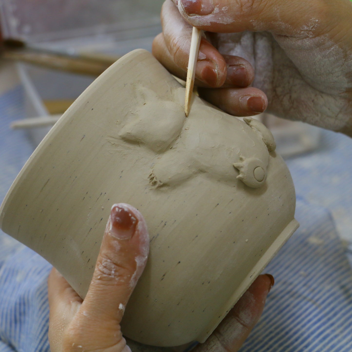 Custom Pokémon Ceramic Mug – Handmade 3D Relief Anime Cup for Gifts