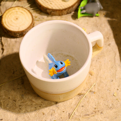 Handmade Pokémon-Inspired Ceramic Mug – Cute Anime Figurine Coffee Cup