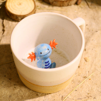 Handmade Pokémon-Inspired Ceramic Mug – Cute Anime Figurine Coffee Cup
