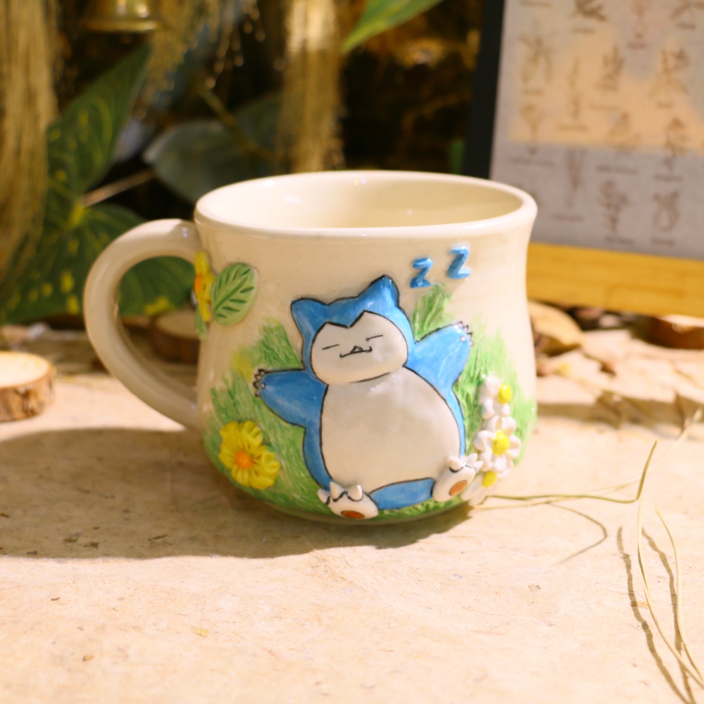 Custom Pokémon Ceramic Mug – Handmade 3D Relief Anime Cup for Gifts