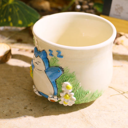 Custom Pokémon Ceramic Mug – Handmade 3D Relief Anime Cup for Gifts