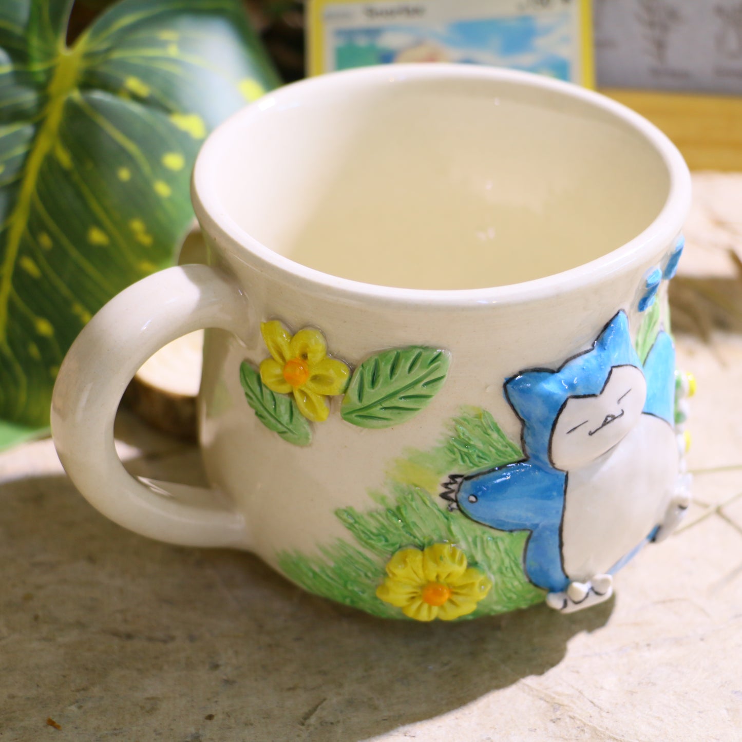 Custom Pokémon Ceramic Mug – Handmade 3D Relief Anime Cup for Gifts