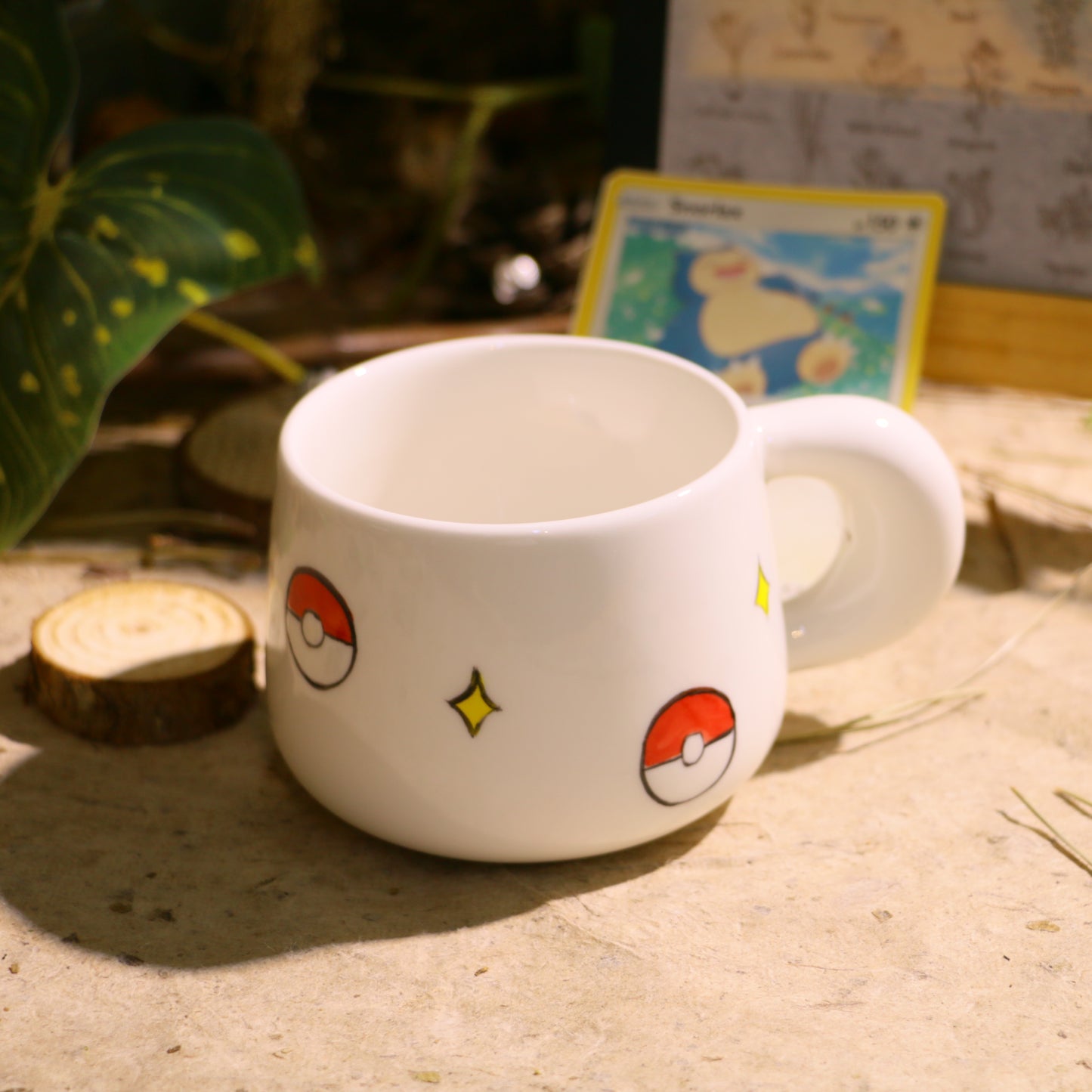 Custom Pokémon-Inspired Mug, Handmade Ceramic Coffee Cup with Surprise Character Inside