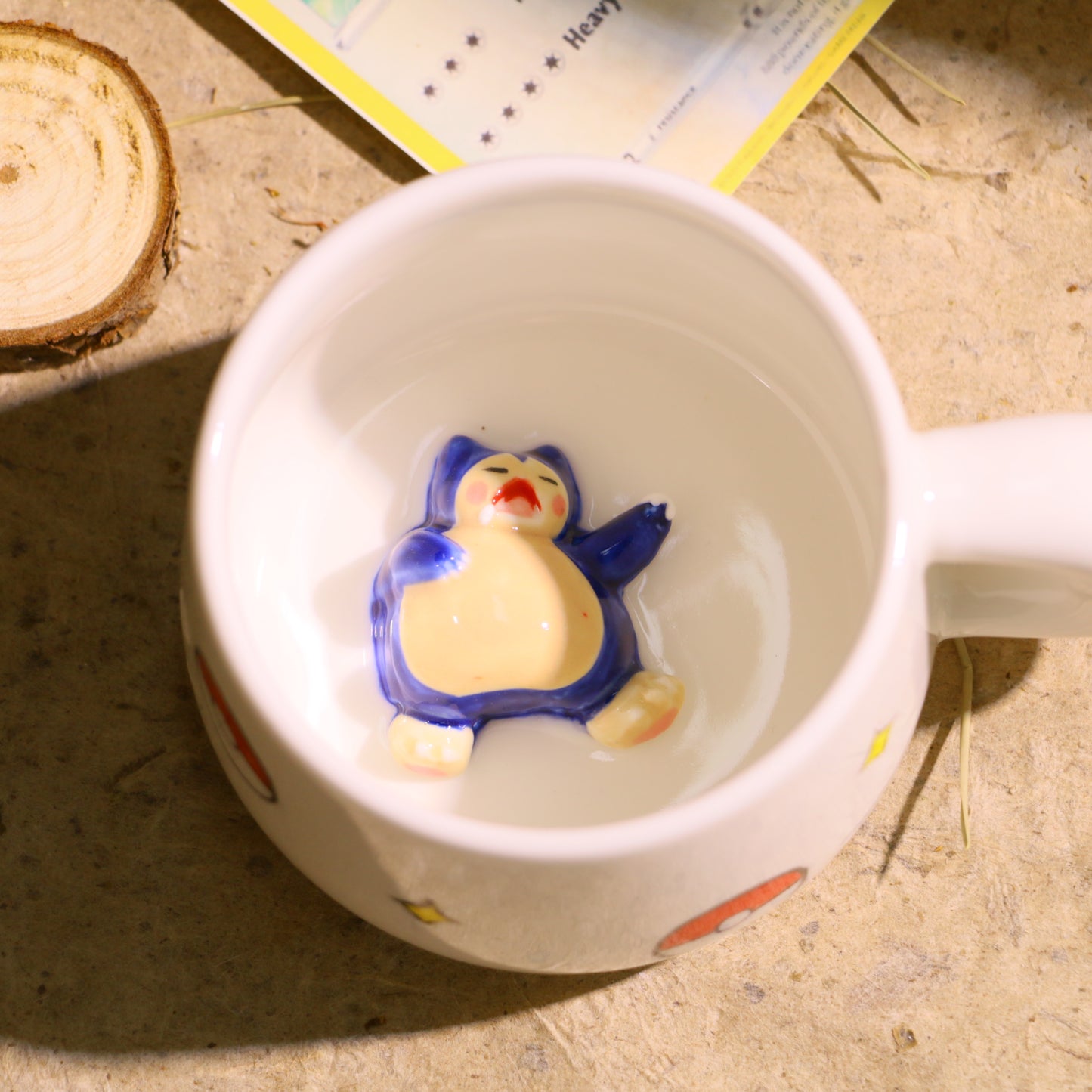 Custom Pokémon-Inspired Mug, Handmade Ceramic Coffee Cup with Surprise Character Inside