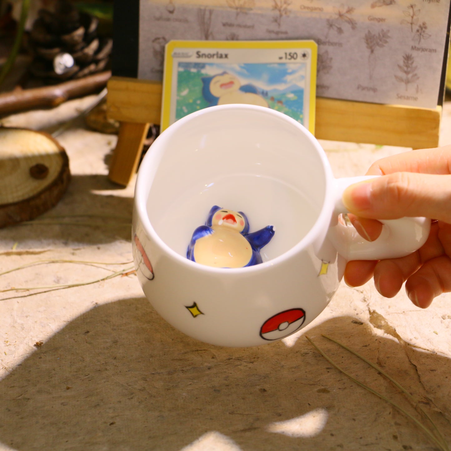 Custom Pokémon-Inspired Mug, Handmade Ceramic Coffee Cup with Surprise Character Inside