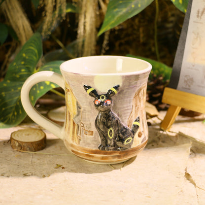 Custom Pokémon Ceramic Mug – Handmade 3D Relief Anime Cup for Gifts