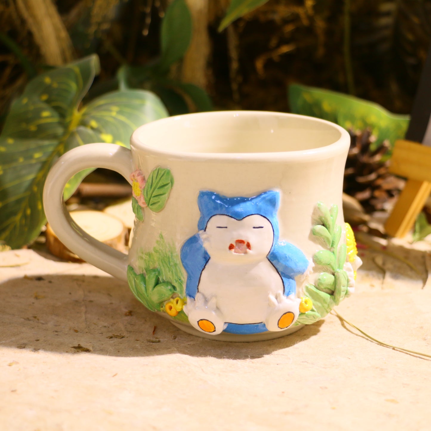 Custom Pokémon Ceramic Mug – Handmade 3D Relief Anime Cup for Gifts