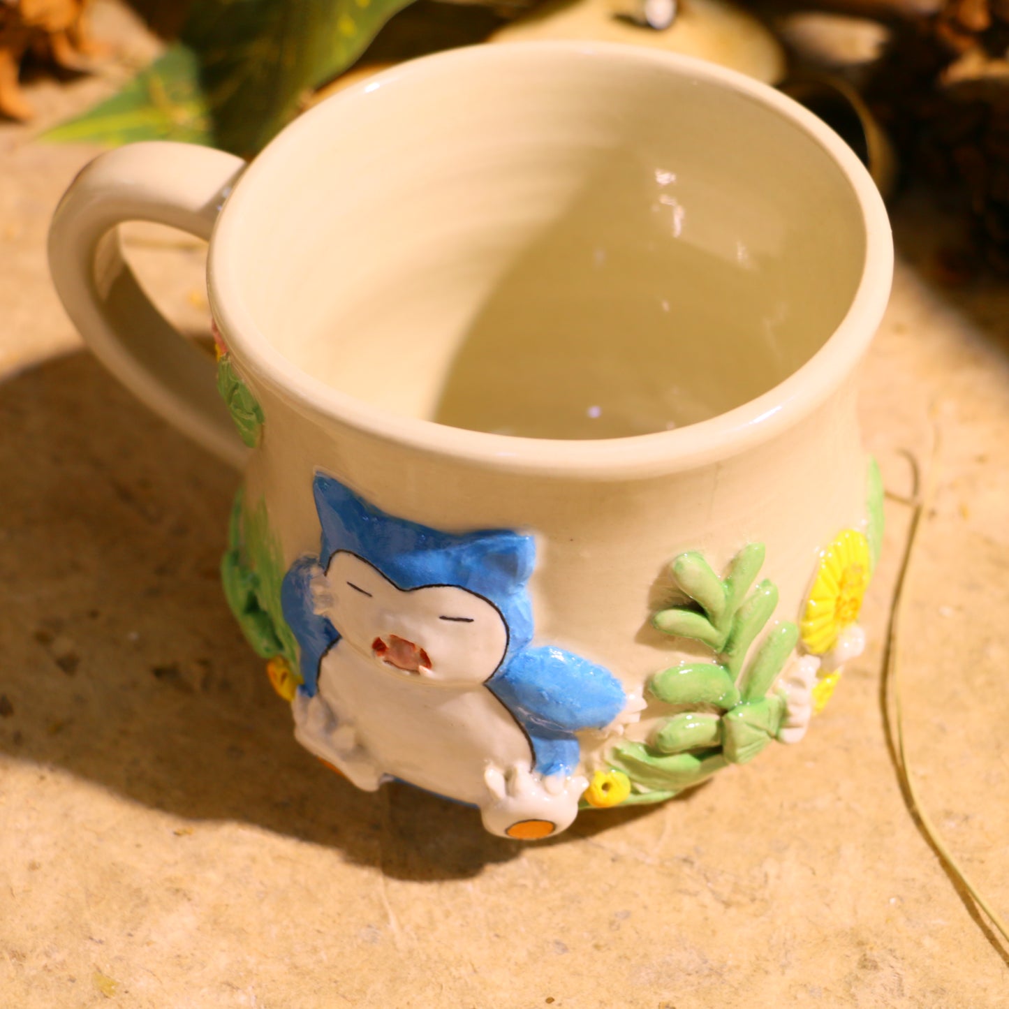 Custom Pokémon Ceramic Mug – Handmade 3D Relief Anime Cup for Gifts