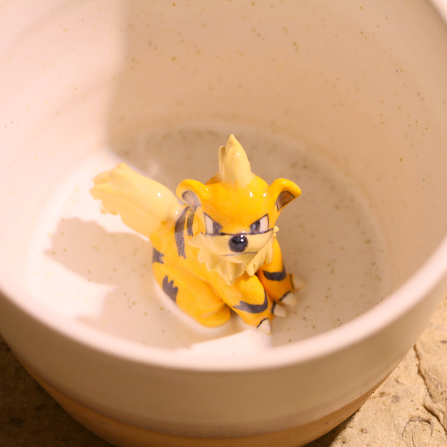 Handmade Pokémon-Inspired Ceramic Mug – Cute Anime Figurine Coffee Cup