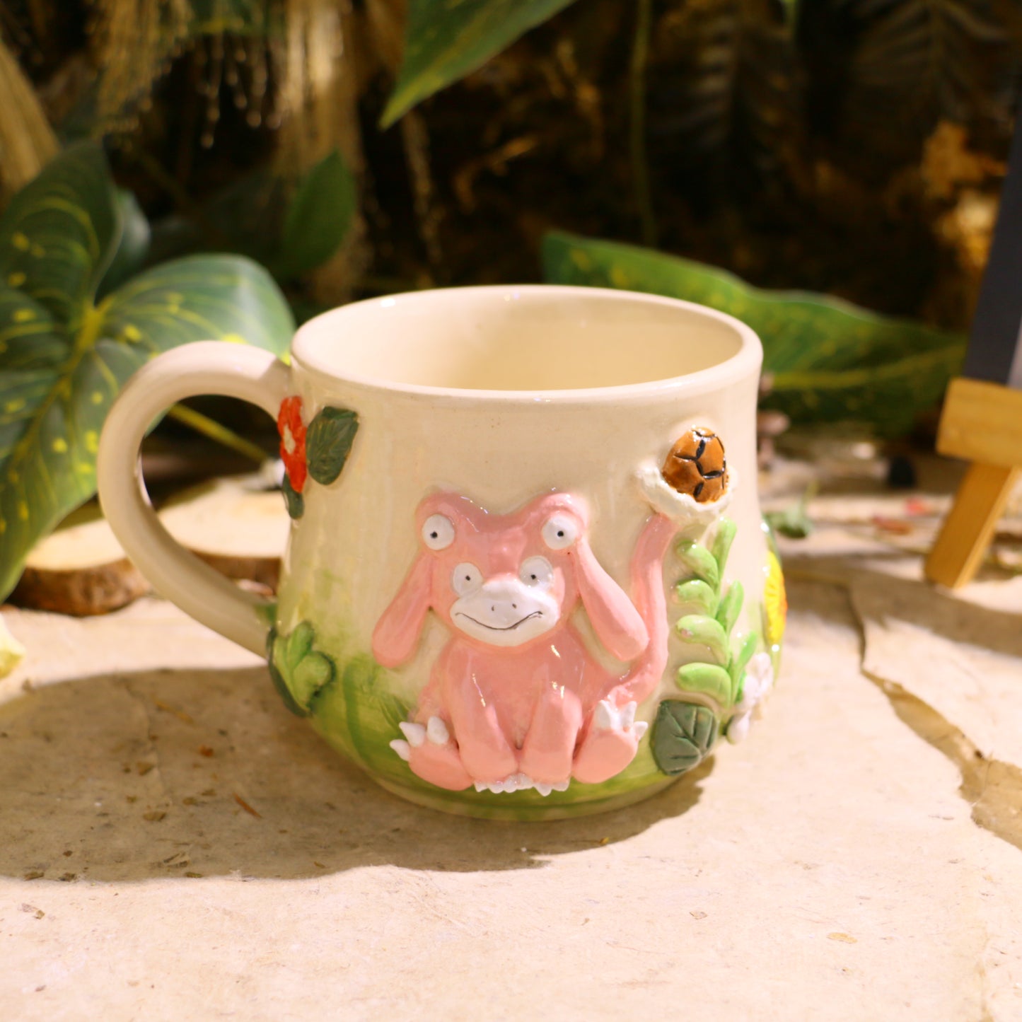 Custom Pokémon Ceramic Mug – Handmade 3D Relief Anime Cup for Gifts