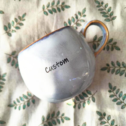 Handmade Personalized Ceramic Coffee Mug, Custom Name/Logo Coffee Mug