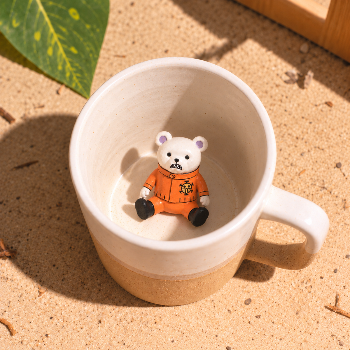 Handmade One Piece–Inspired Ceramic Mug – Custom Anime Character Figurine Cup