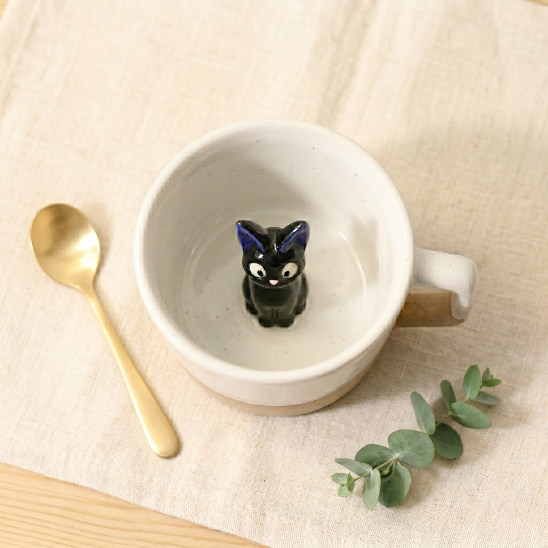 Custom Ceramic Pet Mug, Personalized Coffee Cup with Dog or Cat Figurine