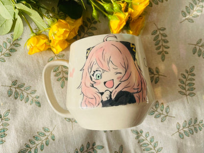 Spy Anime-Inspired Ceramic Mug, Anime Mug With Japanese Anime Art