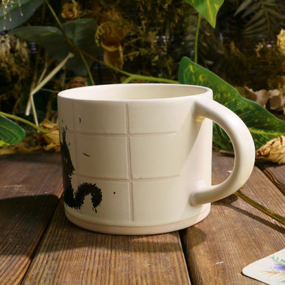 Scruffy Cat Ceramic Mug – Adorable Handmade Coffee & Tea Cup