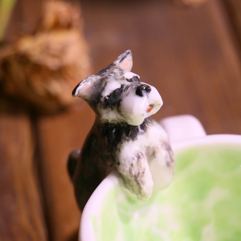 Custom Pet Portrait Mug with 3D Sculpture, Personalized Handmade Ceramic Cup for Pet Lovers