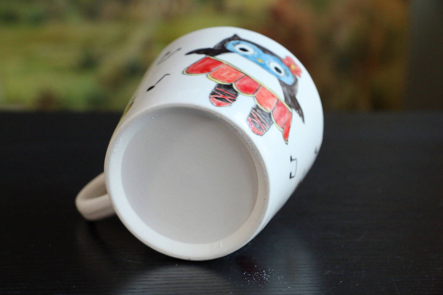 Ceramic Coffee Mug Handmade, Hand-painted Personalized Pottery Mug