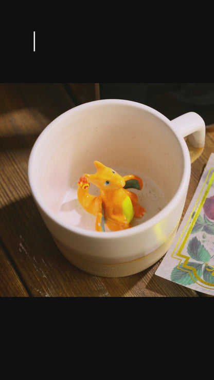 Custom Pokémon Ceramic Mug – Handmade 3D Relief Anime Cup for Gifts