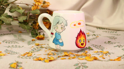 Howl Handmade Ceramic Mug - Personalized Pottery Cup for Anime Lovers