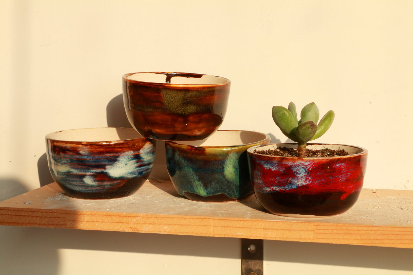 Ceramic Colorful Flower Pot, Succulent Plants, Mini Garden