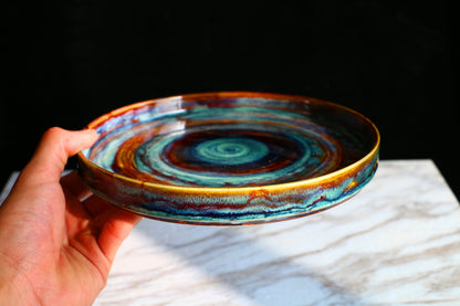 Handmade Ceramic Salad plate, Personalized Pottery Dinner Plate