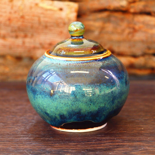 Handmade Pet Urn, Round Ceramic Pet Urn, Personalized Ceramic Pet Urn, Custom Pet Urn For Ashes