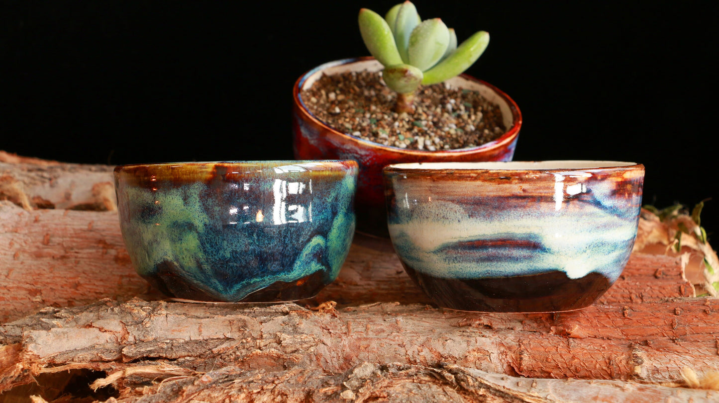 Ceramic Colorful Flower Pot, Succulent Plants, Mini Garden
