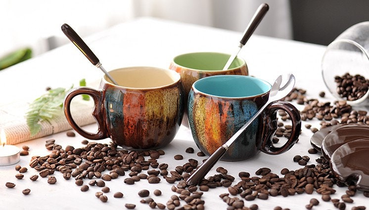 Ceramic Mug, Handmade Personalized Pottery Coffee Mug