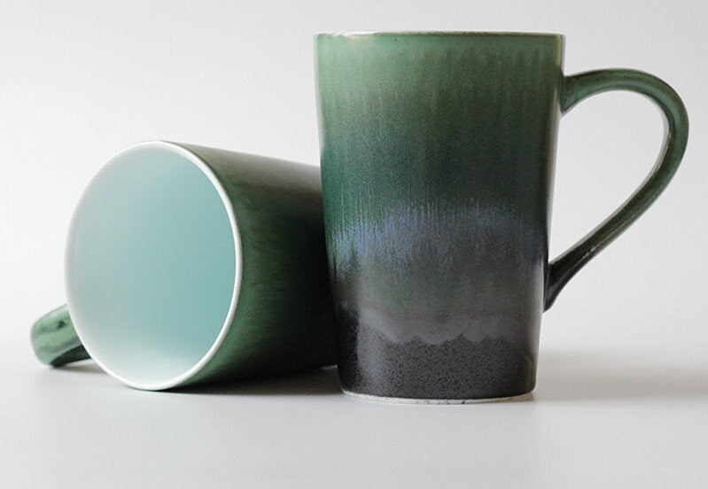 Ceramic Coffee Mug Handmade, 13 Oz Personalized Pottery Mug