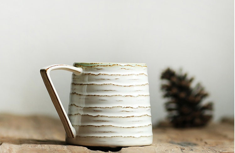 Ceramic Coffee Mug Handmade, Personalized Pottery Mug