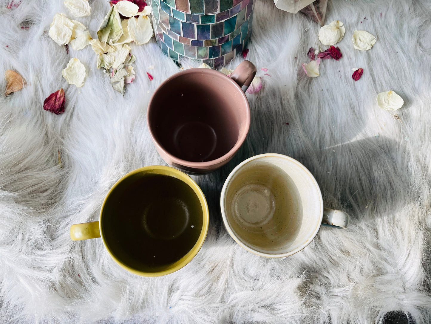 Handmade Pink And Yellow Ceramic Mugs For Coffee Lovers, Personalized Pottery Mug