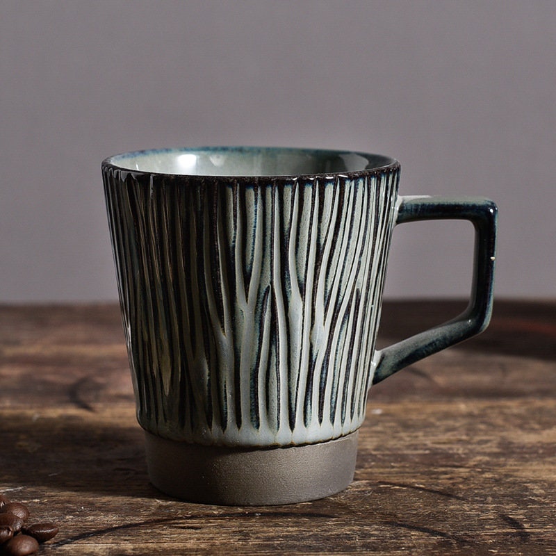 Ceramic Coffee Mug Handmade, 8.5 Oz Personalized Pottery Mug