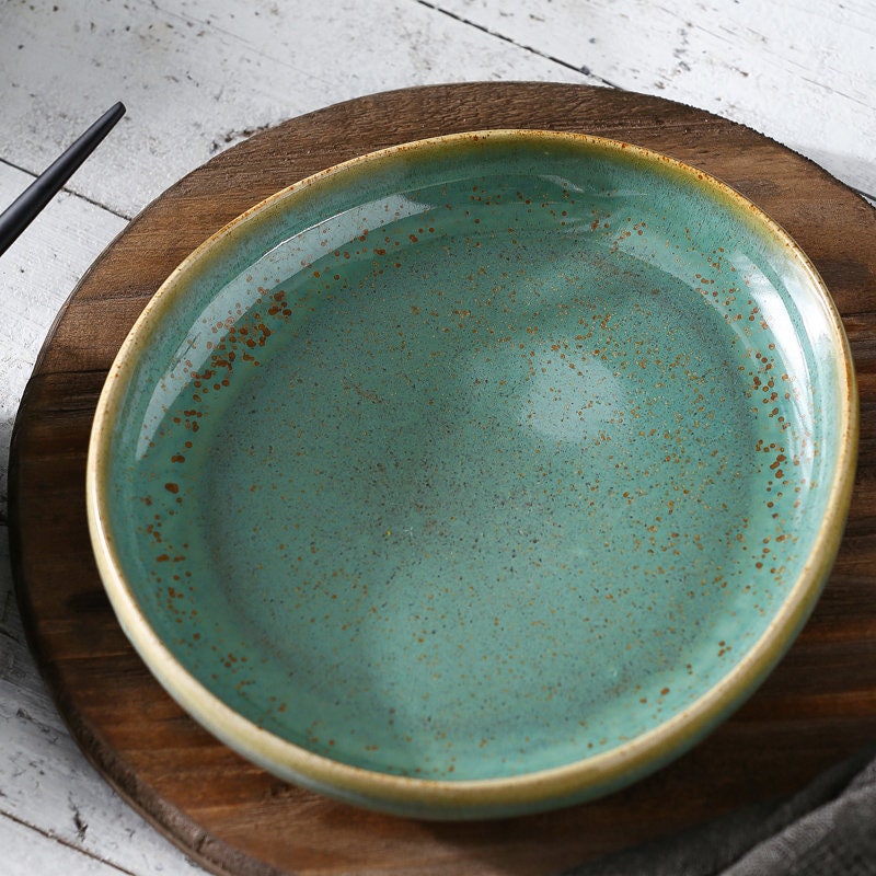 Vintage-inspired Salad Plates for Timeless Dining, Handmade Personalized Pottery Dinnerware