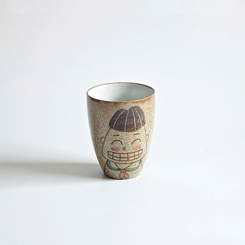 Cute Handmade Ceramic Coffee Mug, Personalized Hand-painted Cartoon Dinnerware