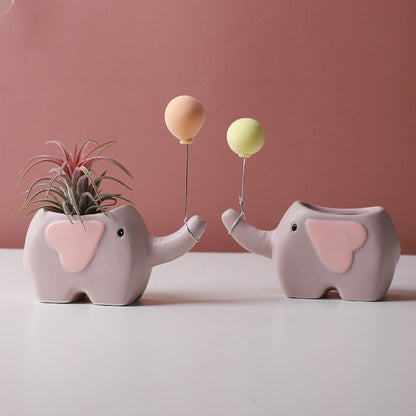 Cute Ceramic Succulent Pot Home Decor,  Small Succulent Planter, Cactus Planter