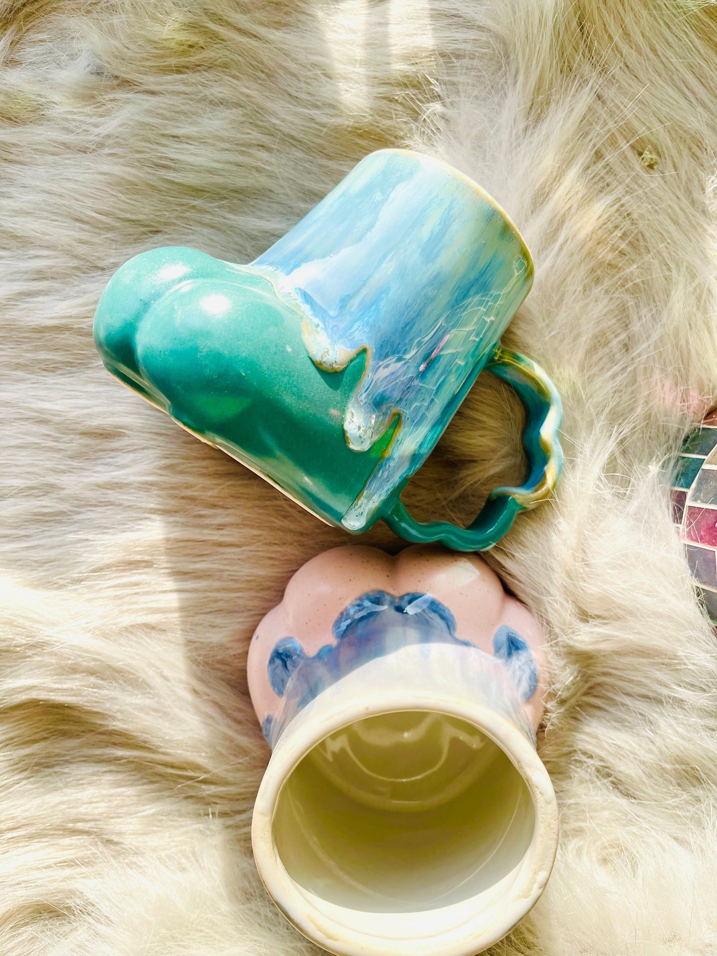 Personalized Cat Paw Ceramic Coffee Mug, Dog Paw Cute Custom Pottery Mug Handmade,