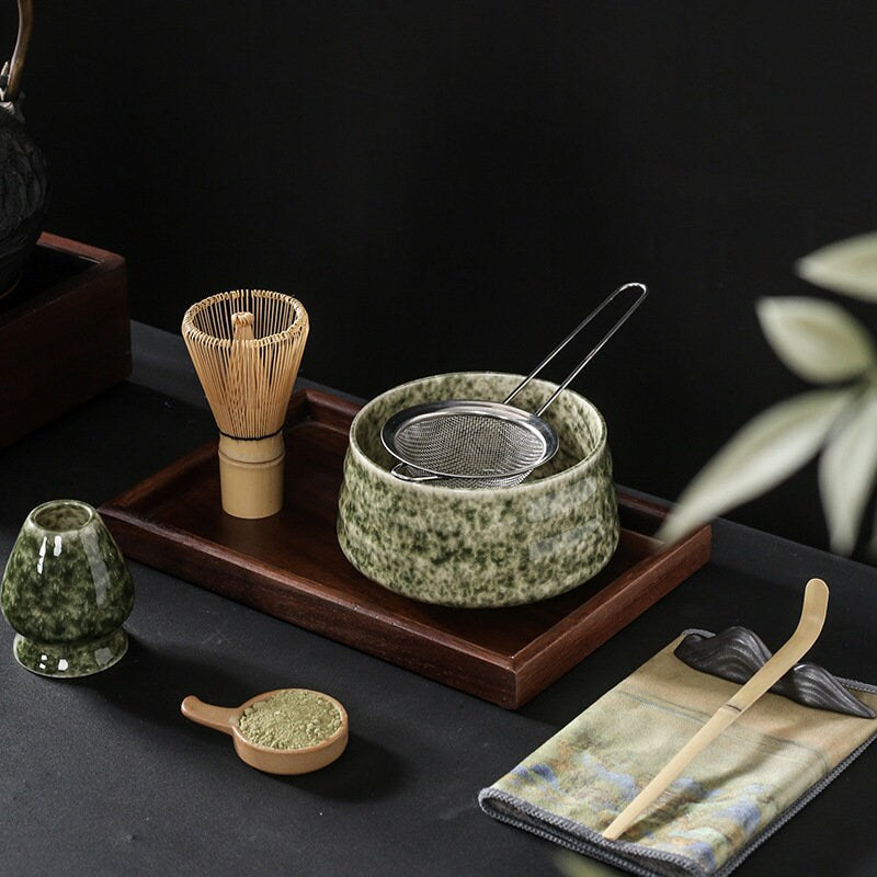 Matcha Set The Perfect Gift for Tea Lovers, Personalized Matcha Bowl With Bottom Design, Matcha Tea Set Elevate Tea Drinking Experience