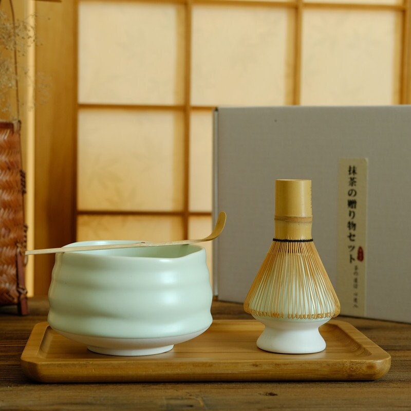 Matcha Set The Perfect Gift for Tea Lovers, Personalized Matcha Bowl With Bottom Design