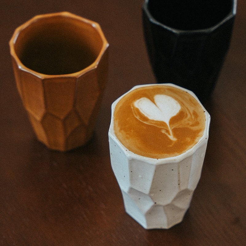 Ceramic Coffee Cup Handmade, Retro Personalized Cup, Home Decor
