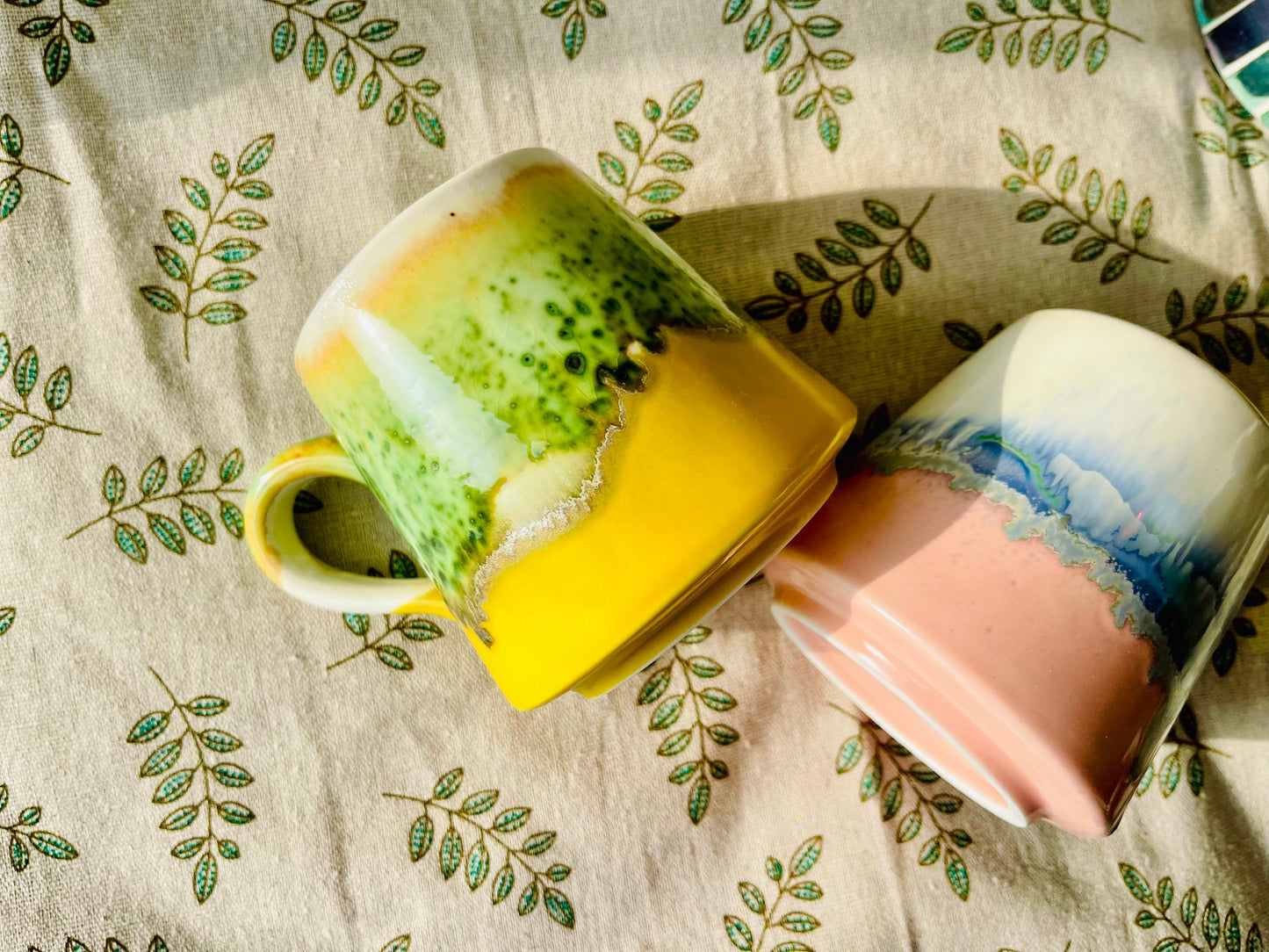 Retro Handmade Ceramic Mugs, Personalized Ceramic Cup for Coffee Lovers