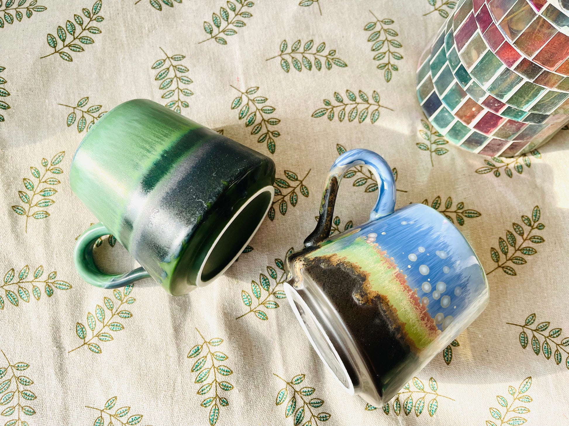 Retro Handmade Ceramic Mugs, Personalized Ceramic Cup for Coffee Lovers