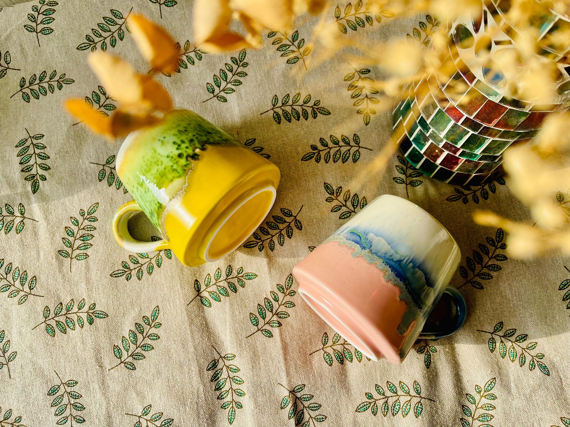 Retro Handmade Ceramic Mugs, Personalized Ceramic Cup for Coffee Lovers